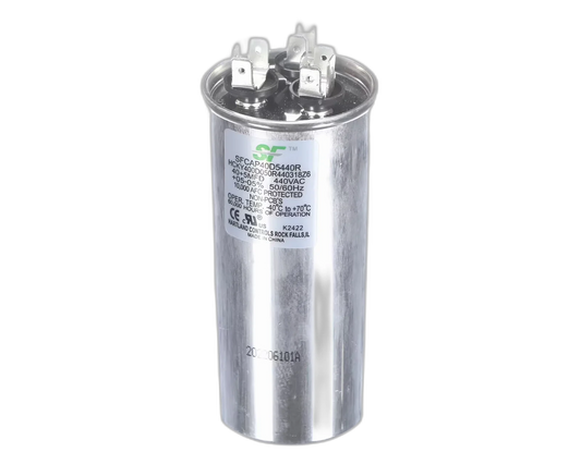 Capacitor, Run, 40 + 5MFD, 440V, 50/60HZ, Round Blower Motors, Fan, Run Capacitors