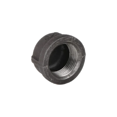1/2" BLACK MALLEABLE STEEL CAP Steel Fittings
