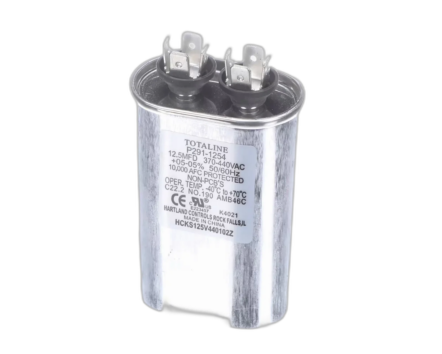 RUN CAPACITOR 12.25MFD 370/440V, 50/60HZ Blower Motors, Fan, Run Capacitors