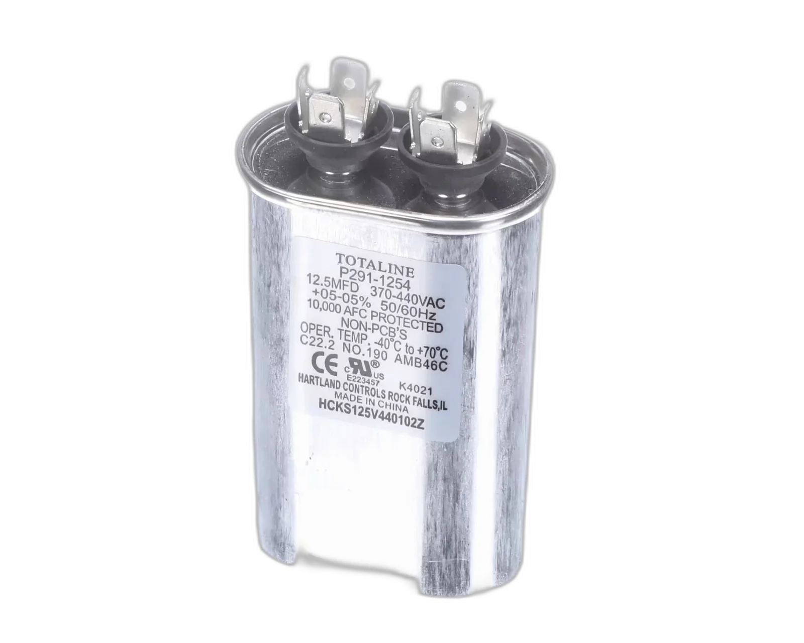 RUN CAPACITOR 12.25MFD 370/440V, 50/60HZ Blower Motors, Fan, Run Capacitors