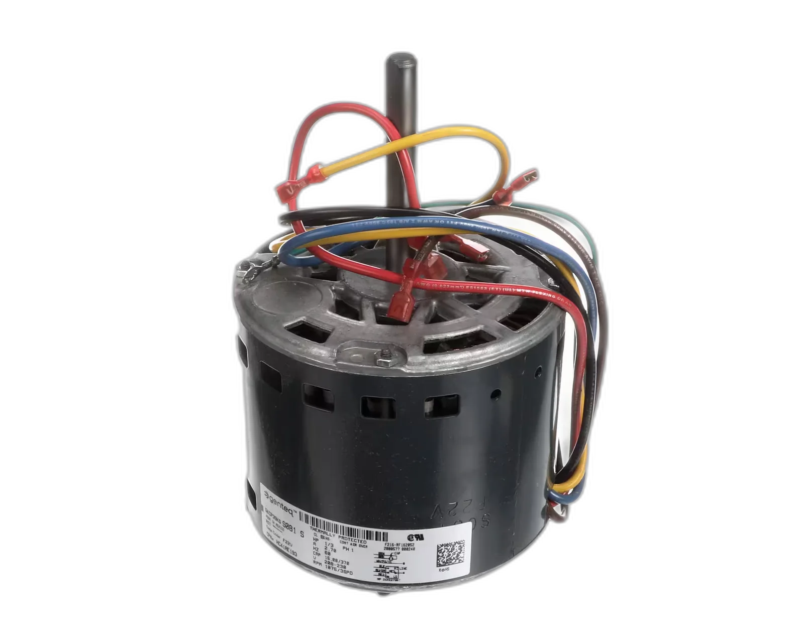 Blower Motor, 208/230V, 60HZ, 1PH, 1075/3 Speed, 1/3HP, Counterclockwise Blower Motors, Fan, Run Capacitors