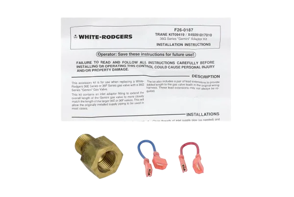 TRANE GAS VALVE KIT WITHOUT VALVE Gas Control Valve, Regulators, Flexible Gas Line
