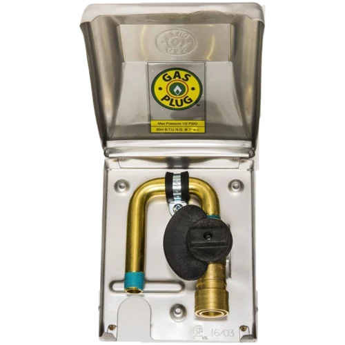 BBQ OUTLET  BOX WHITE Gas Control Valve, Regulators, Flexible Gas Line