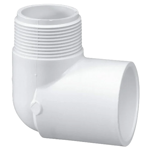 3/4" PVC 90 DEGREES STREET ELBOW SCHEDULE 40 MALE MIPT FEMALE SLIP PVC Schedule 40, 636 PVC, S636, ABS