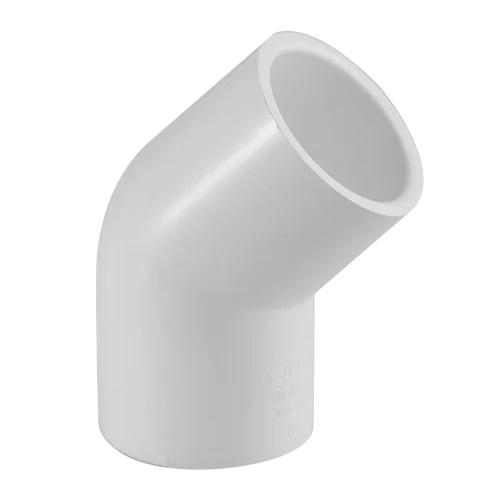 3/4" PVC 45 DEGREES ELBOW SCHEDULE 40 S-S WHITE PVC Schedule 40, 636 PVC, S636, ABS