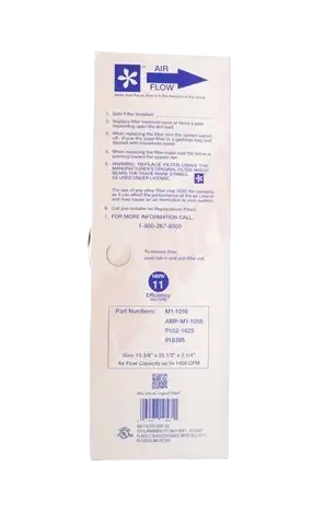 HIGH EFFICIENCY MERV 11 AIR FILTER, ACTUAL SIZE 15 3/8" x 25 1/2" x 5 1/4" MOST POPULAR WITH CARRIER & AMANA Air Filter and Cleaners