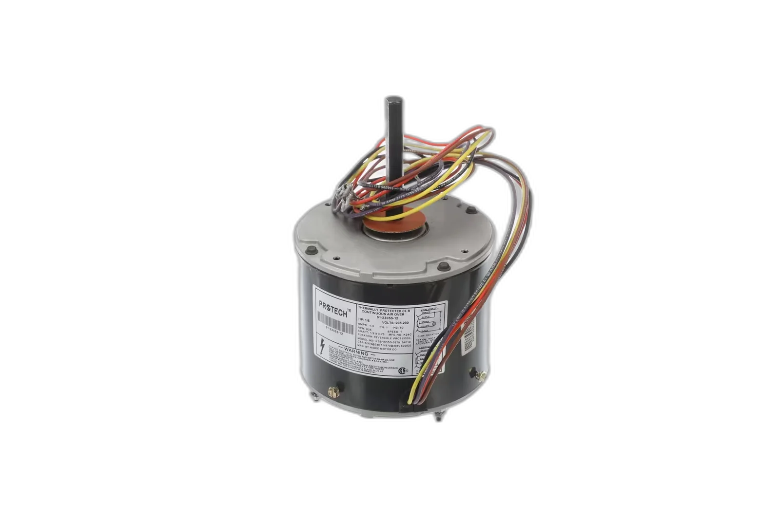 Motor, Condenser, 208/230 Volt, 60HZ, 1/5HP, 1PH, 825 RPM Blower Motors, Fan, Run Capacitors