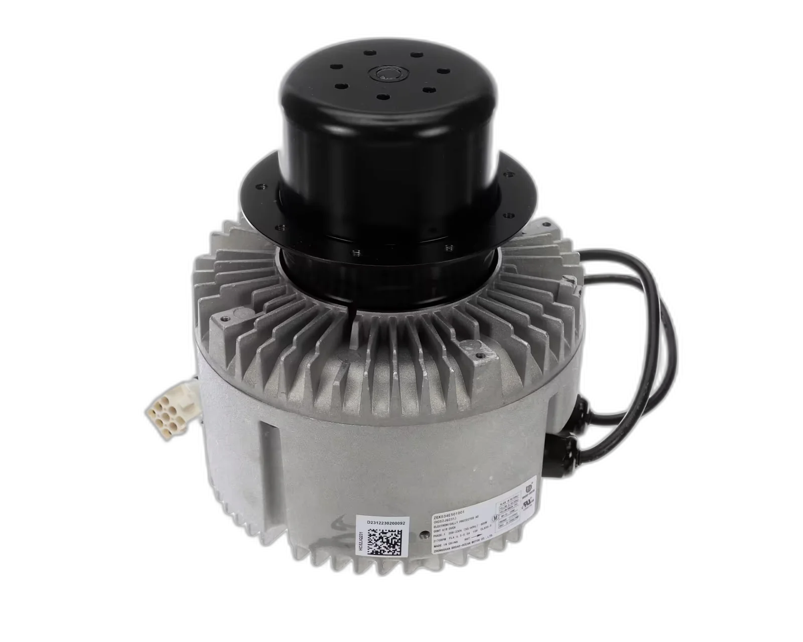 Blower Motor, 208-230 Volt, 50/60HZ, 2190 RPM, CW Blower Motors, Fan, Run Capacitors