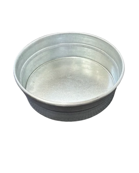 8" SPUN PLUG/CAP GALVANIZED Metal Venting