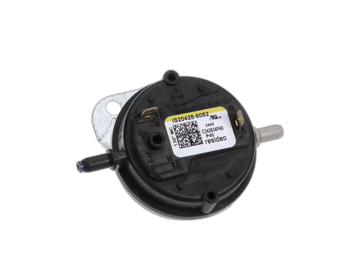SWITCH, PRESSURE, OPEN AT -1.51 WC, Air Pressure Switch, Air Proving