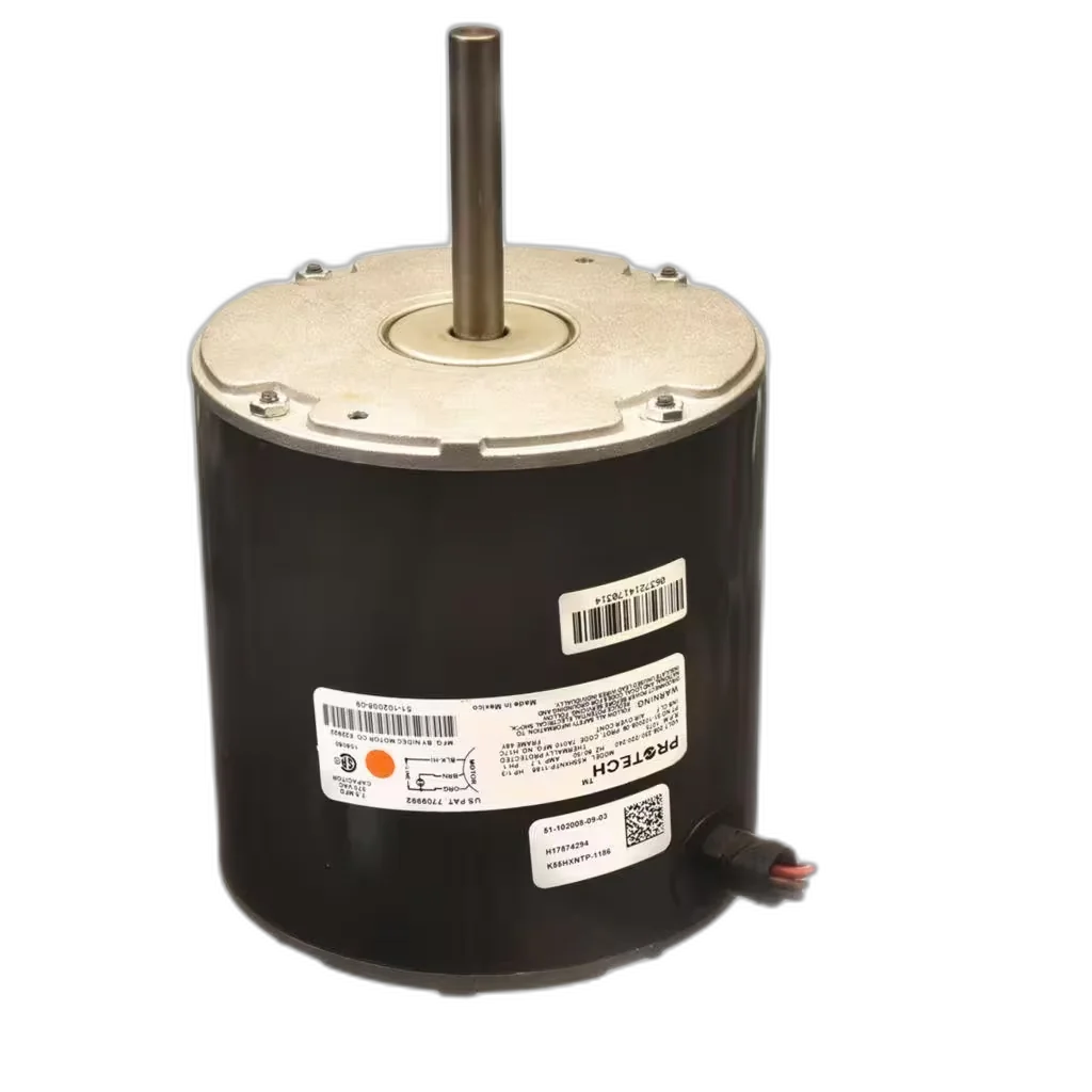 Motor, Condenser, 208/220/230 Volt, 50/60HZ, 1/3HP, 1PH, 1075 RPM Blower Motors, Fan, Run Capacitors