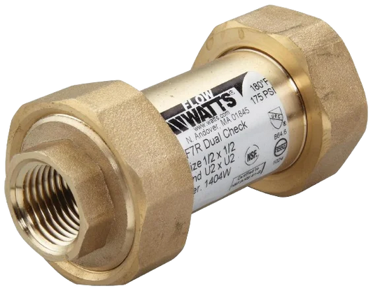 1/2" WATTS DUAL CHECK VALVE Boiler parts, Condensate Pumps