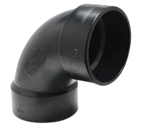 3" LONG ABS 90 DEGREES ELBOW PVC Schedule 40, 636 PVC, S636, ABS