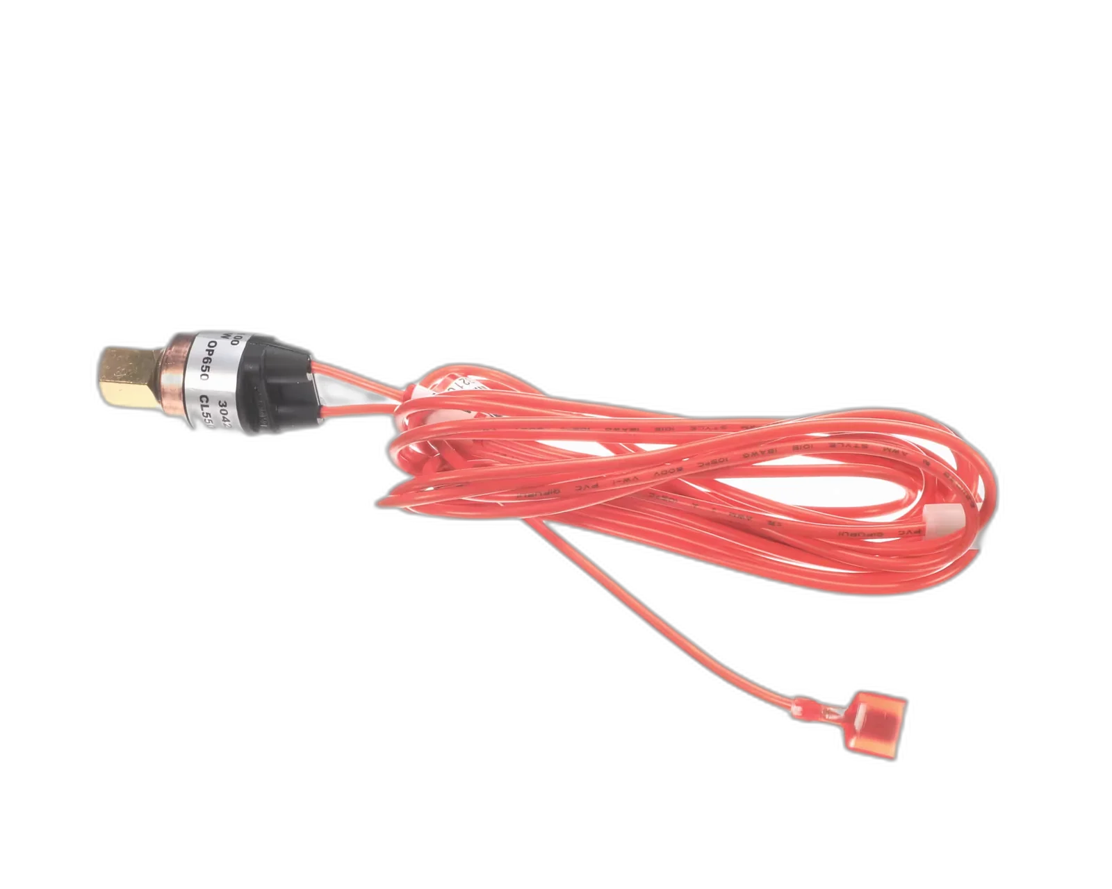 High Pressure Switch with Red Leads, SPST, Open 650PSI/Close 550PSI Air Pressure Switch, Air Proving
