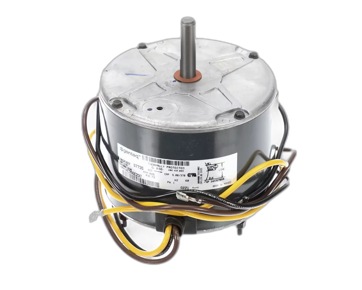 Fan Motor, Condenser, 208-230 Volt, 60HZ, 1 PH, 825 RPM, 1/8HP Blower Motors, Fan, Run Capacitors