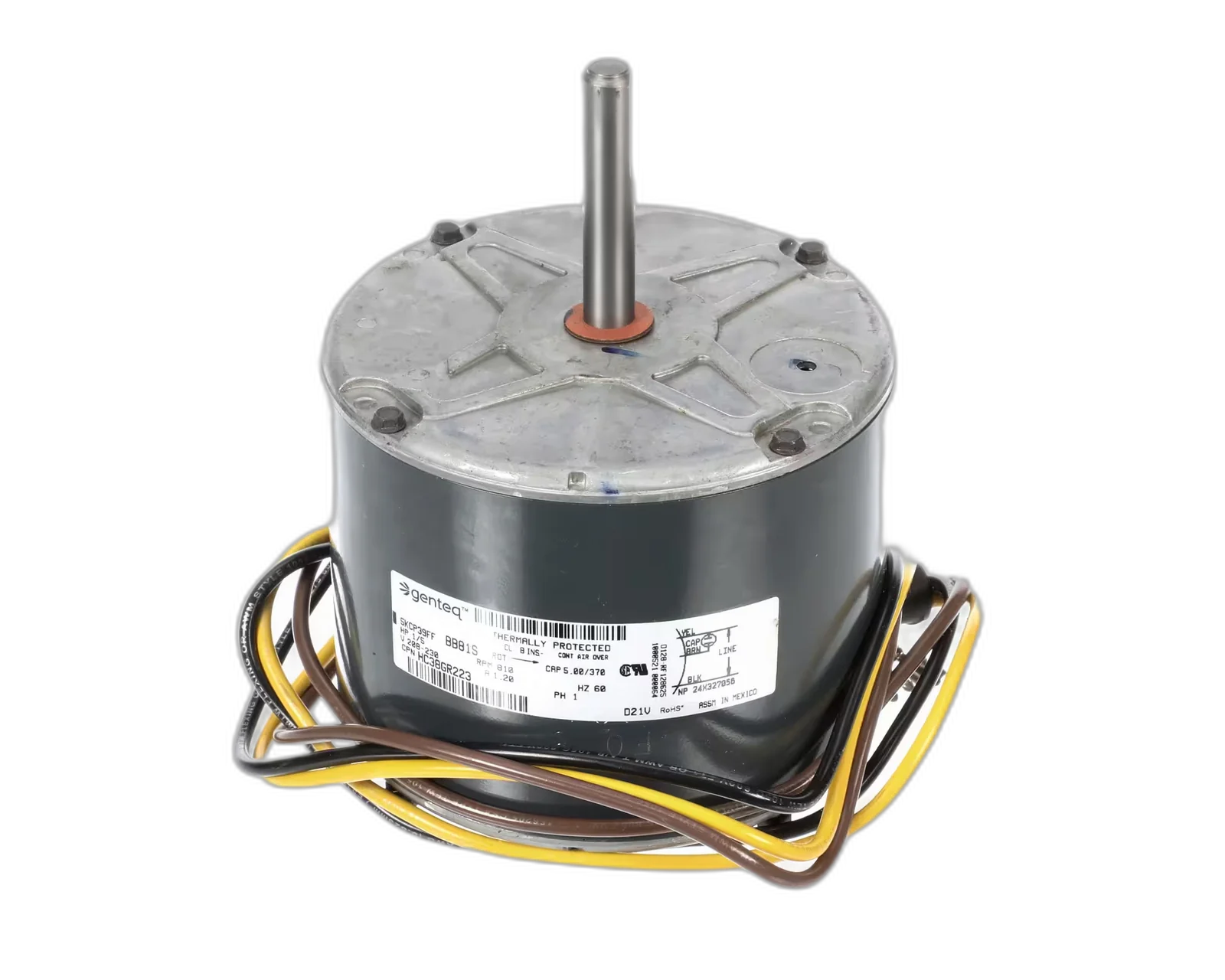 Motor, Condenser, 208-230 Volt, 60HZ, 1PH, 810RPM, 1/5HP Blower Motors, Fan, Run Capacitors
