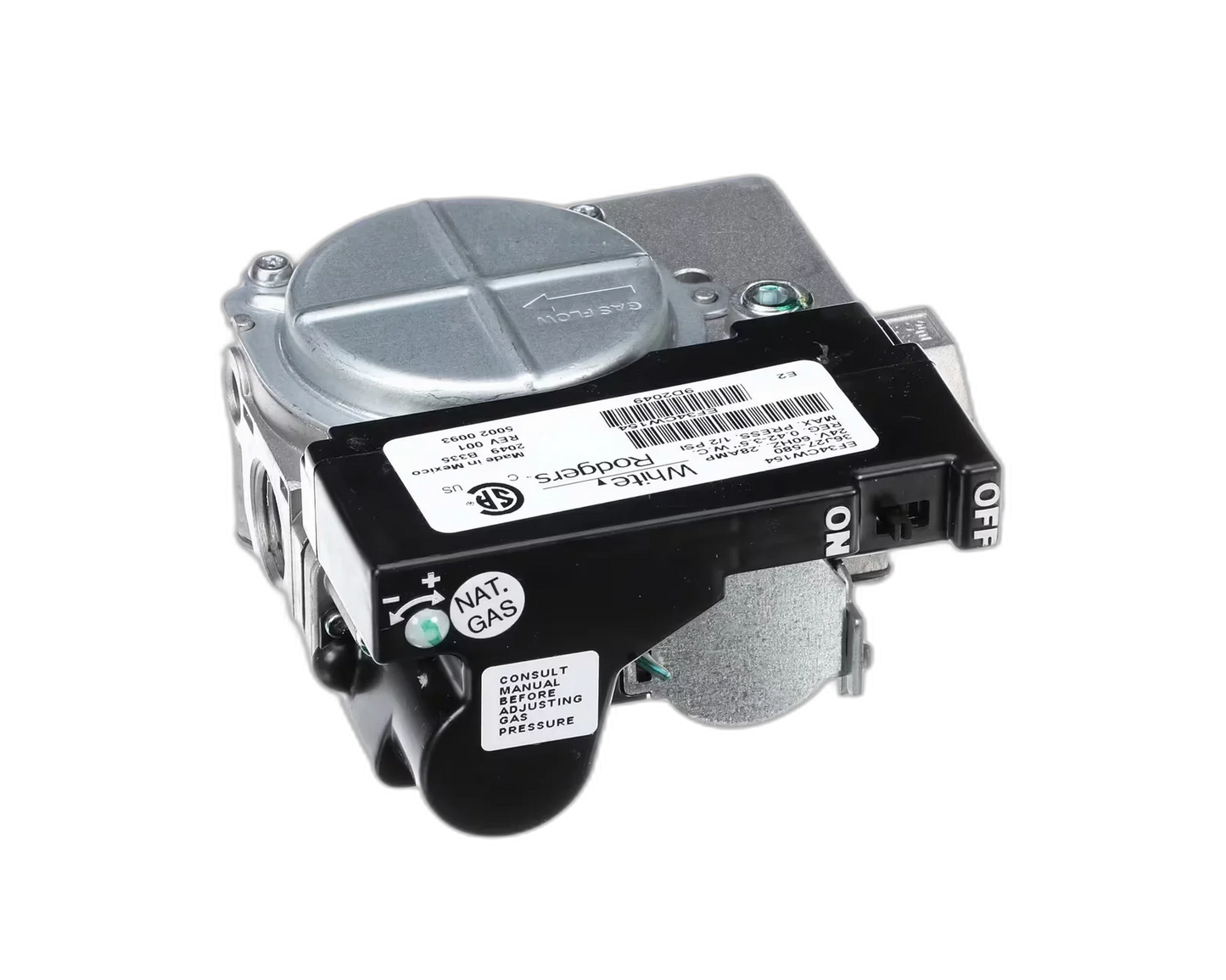 Gas Valve, Natural, 24 Volt, 3/4", White Rodgers Gas Control Valve, Regulators, Flexible Gas Line