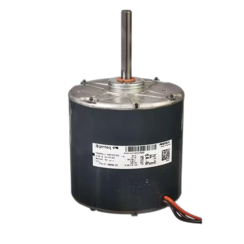 Condenser Motor, 208/230V, 60HZ, 1PH, 1050RPM, 1/3HP Blower Motors, Fan, Run Capacitors