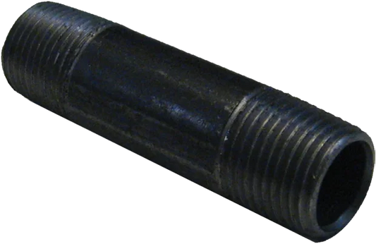 1/2" X 3" BLACK MALLEABLE STEEL NIPPLE Steel Fittings