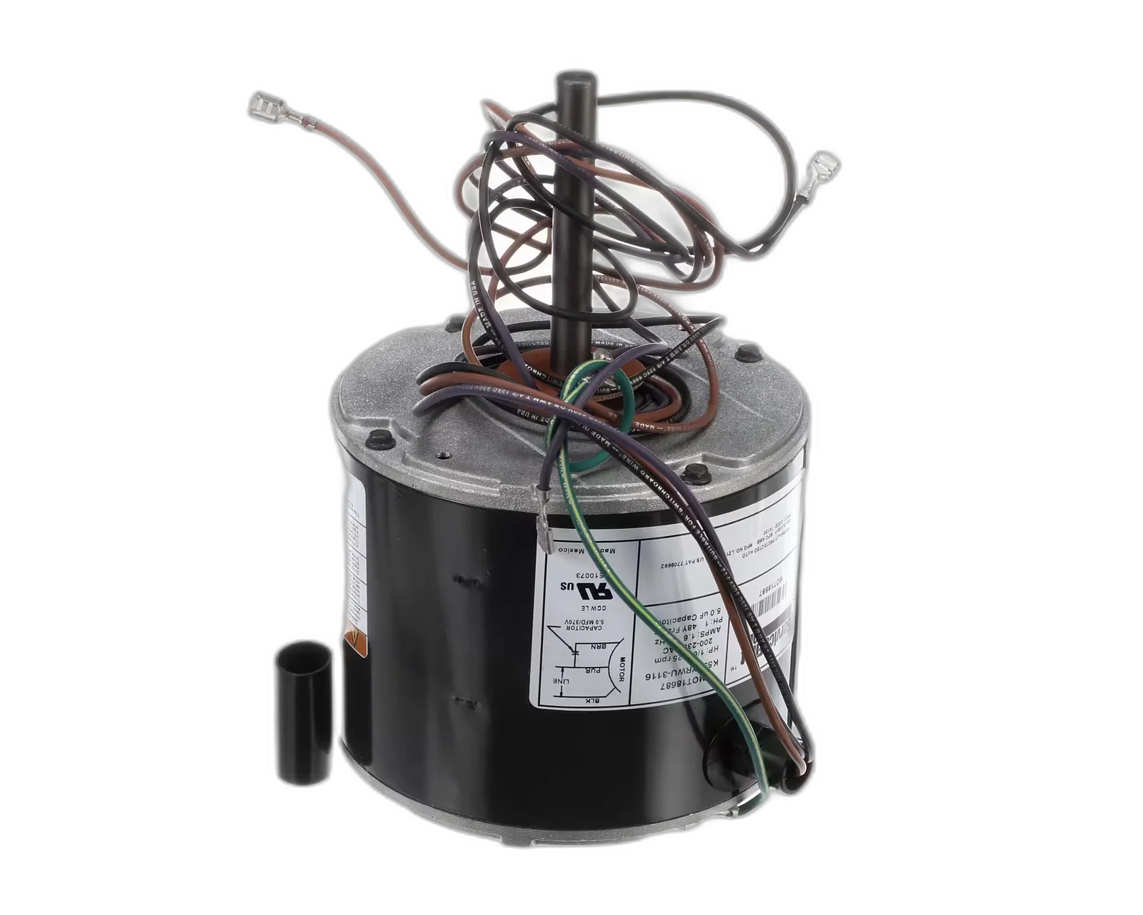 PSC Motor, 200-230 Volt, 1/6HP, 825RPM Blower Motors, Fan, Run Capacitors