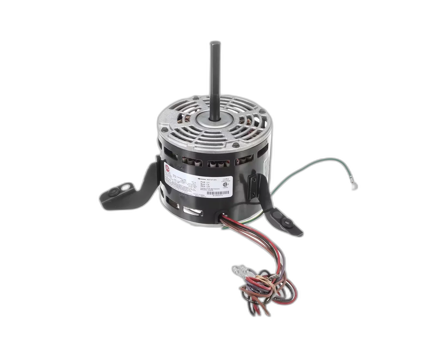 GOODMAN/AMANA MOTOR, 208-230V, 60HZ, 1/3HP, 2 SPEED Blower Motors, Fan, Run Capacitors