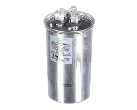 Capacitor, Run, 440 Volt, 50-60HZ, 45MFD, Round Blower Motors, Fan, Run Capacitors