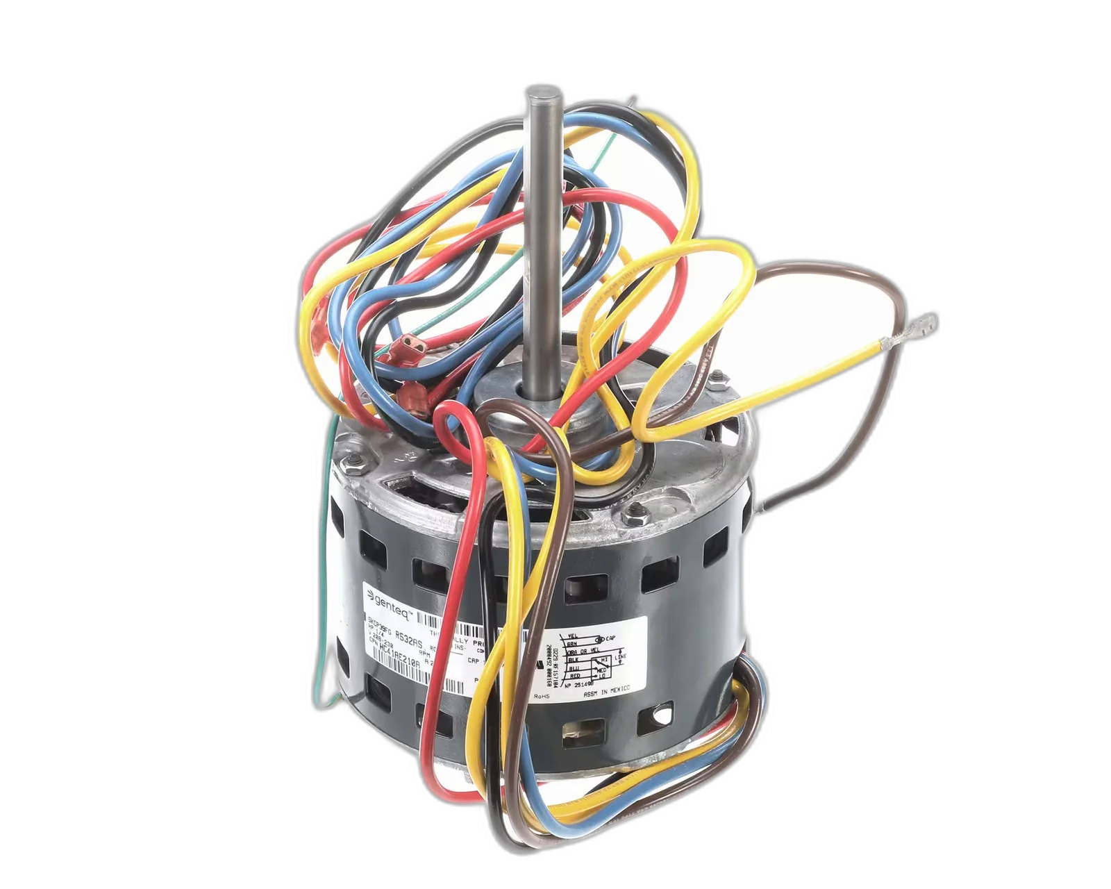 Blower Motor, 208/230V, 60HZ, 1PH, 1075/3 Speed, 1/4HP, Counterclockwise Blower Motors, Fan, Run Capacitors