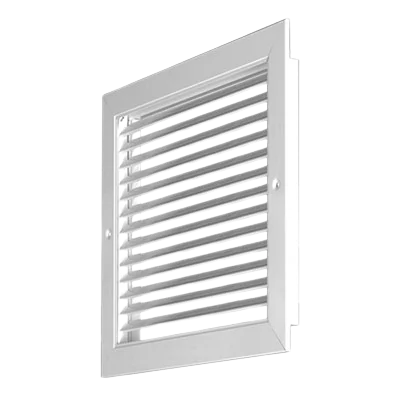 AIRVECTOR 8 X 8 LOUVERED GRILL WHITE Metal Venting