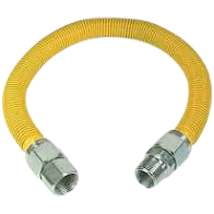 1/2" X 12" STAINLESS STEEL FLEX GAS LINE Gas Control Valve, Regulators, Flexible Gas Line