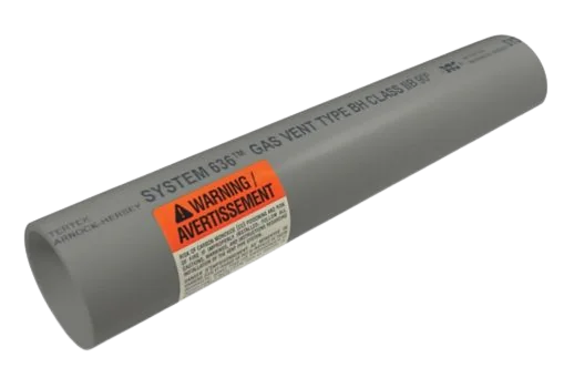 3" X 10" CPVC FGV FLUE GAS VENTPIPE GREY S636 PVC Schedule 40, 636 PVC, S636, ABS