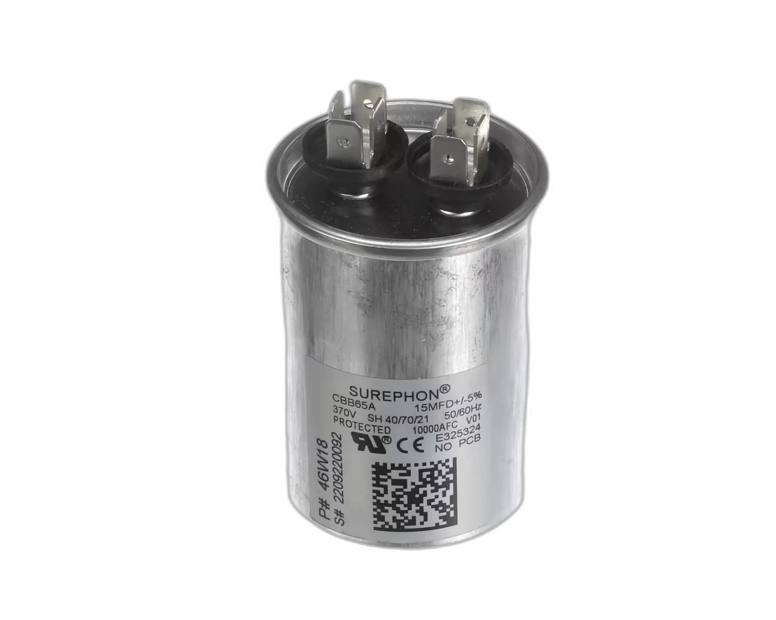 RUN CAPACITOR 15MFD 370V 50/60HZ Blower Motors, Fan, Run Capacitors